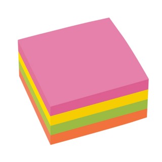 Cubo multicolor blocco carta 9x9 800 fogli